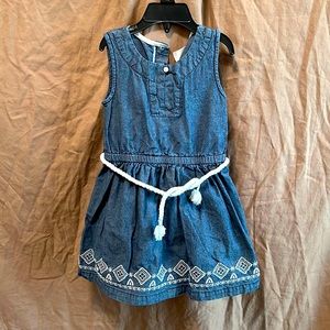 Cute Blue Sleeveless Summer Dress